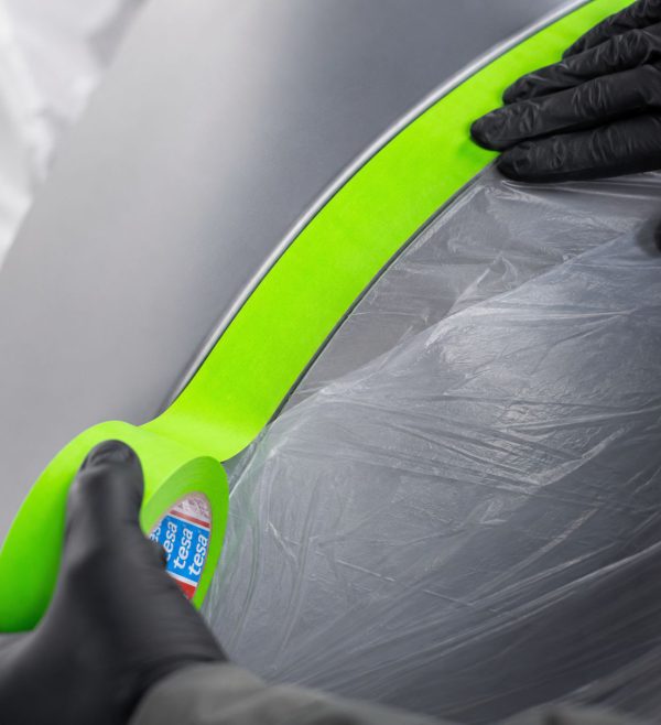 Cinta masking verde marca tesa. Resistencia 120°