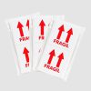 Etiquetas Fragil 100x100mm Etiqueta fragil para envio y traslado de productos delicados