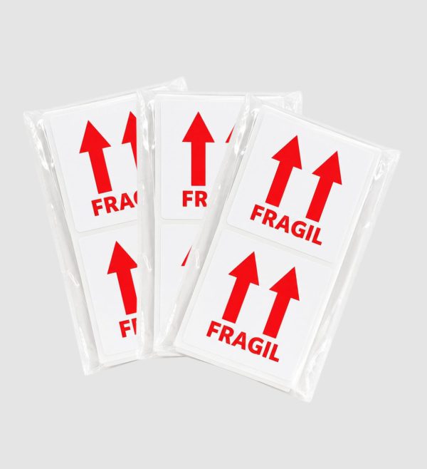 Etiquetas Fragil 100x100mm Etiqueta fragil para envio y traslado de productos delicados