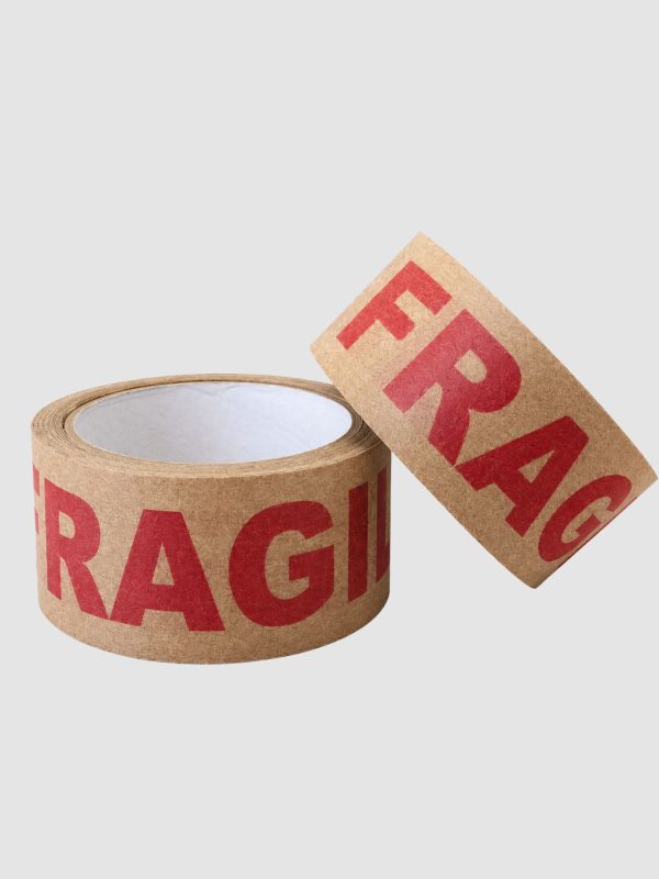 Cinta de papel adhesivo logo fragil